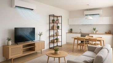 איזה מזגן מתאים לסלון 20/30/40 מ''ר – מדריך מדויק לפי שטח